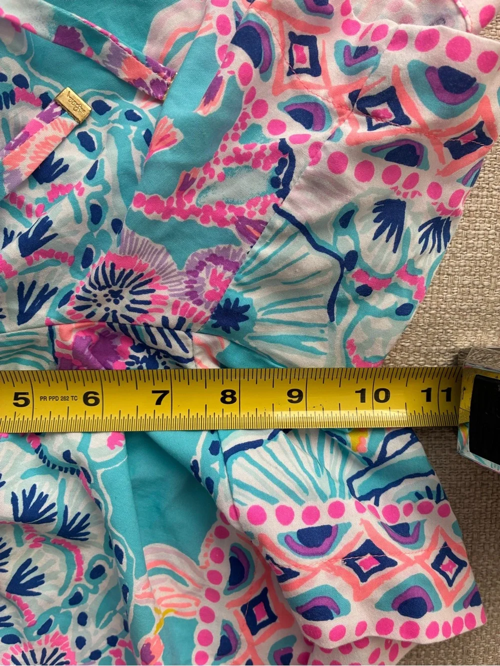 Lilly Pulitzer Shorts Women’s S Katia Tropical Floral Sea Life Resort